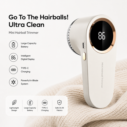 Rechargeable LED Lint Remover - Ultimate Fabric Shaver for Sweaters & Clothing